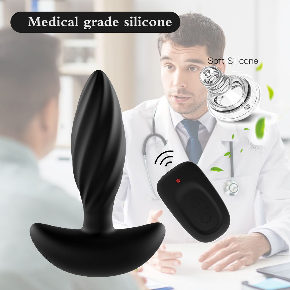 Drahtloser vibrierender Analplug mit Fernbedienung