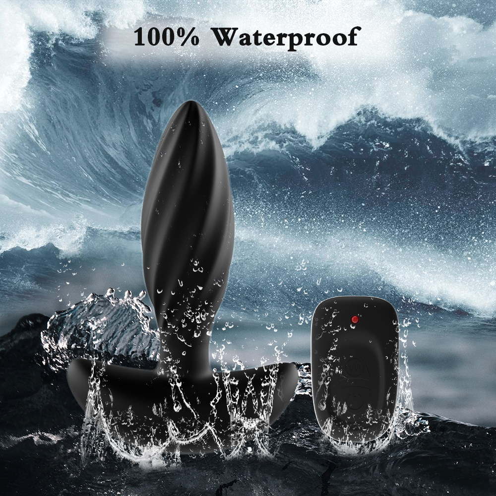 Drahtloser vibrierender Analplug mit Fernbedienung