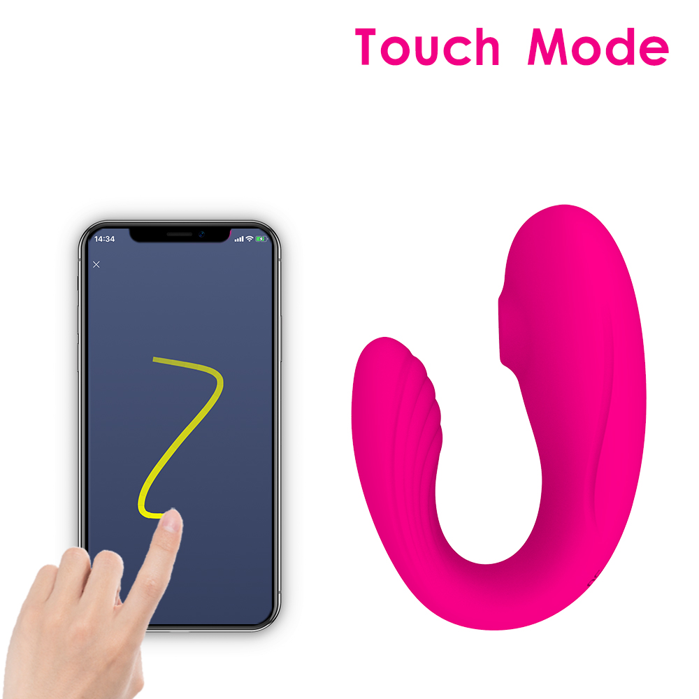 Tragbarer Paarvibrator mit Saugfunktion