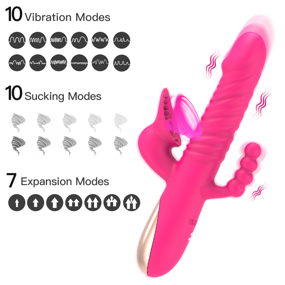 Saugender Kaninchenvibrator