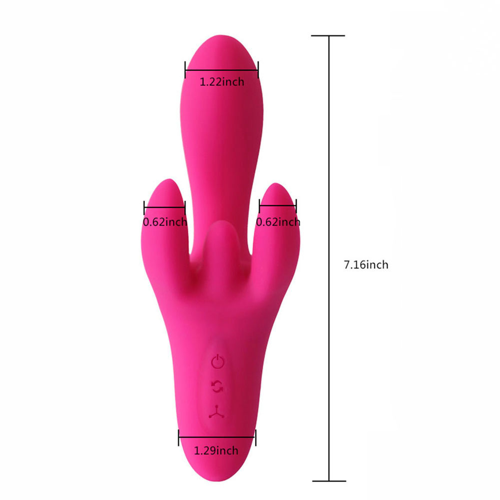 Dreimotoriger G-Punkt- und Klitorisvibrator f&uuml;r Frauen
