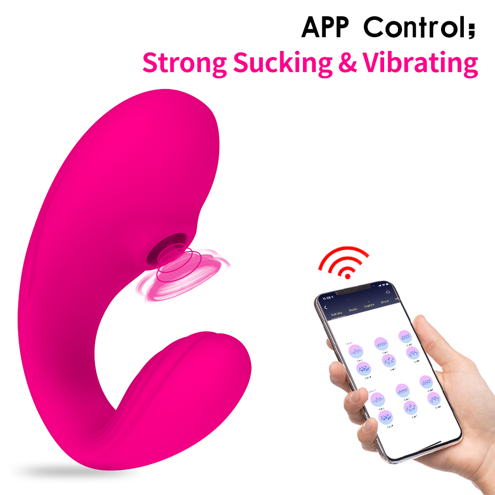 Tragbarer Paarvibrator mit Saugfunktion