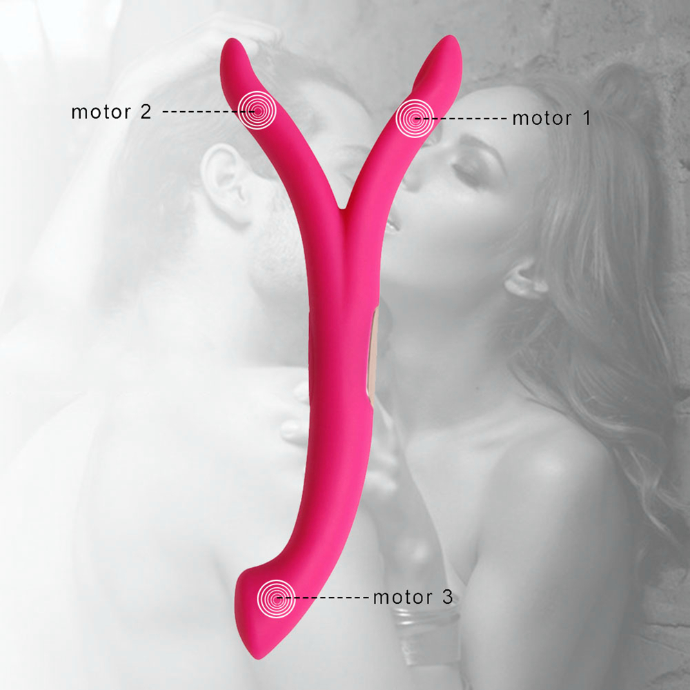 Flexibler Silikonvibrator mit zwei Enden