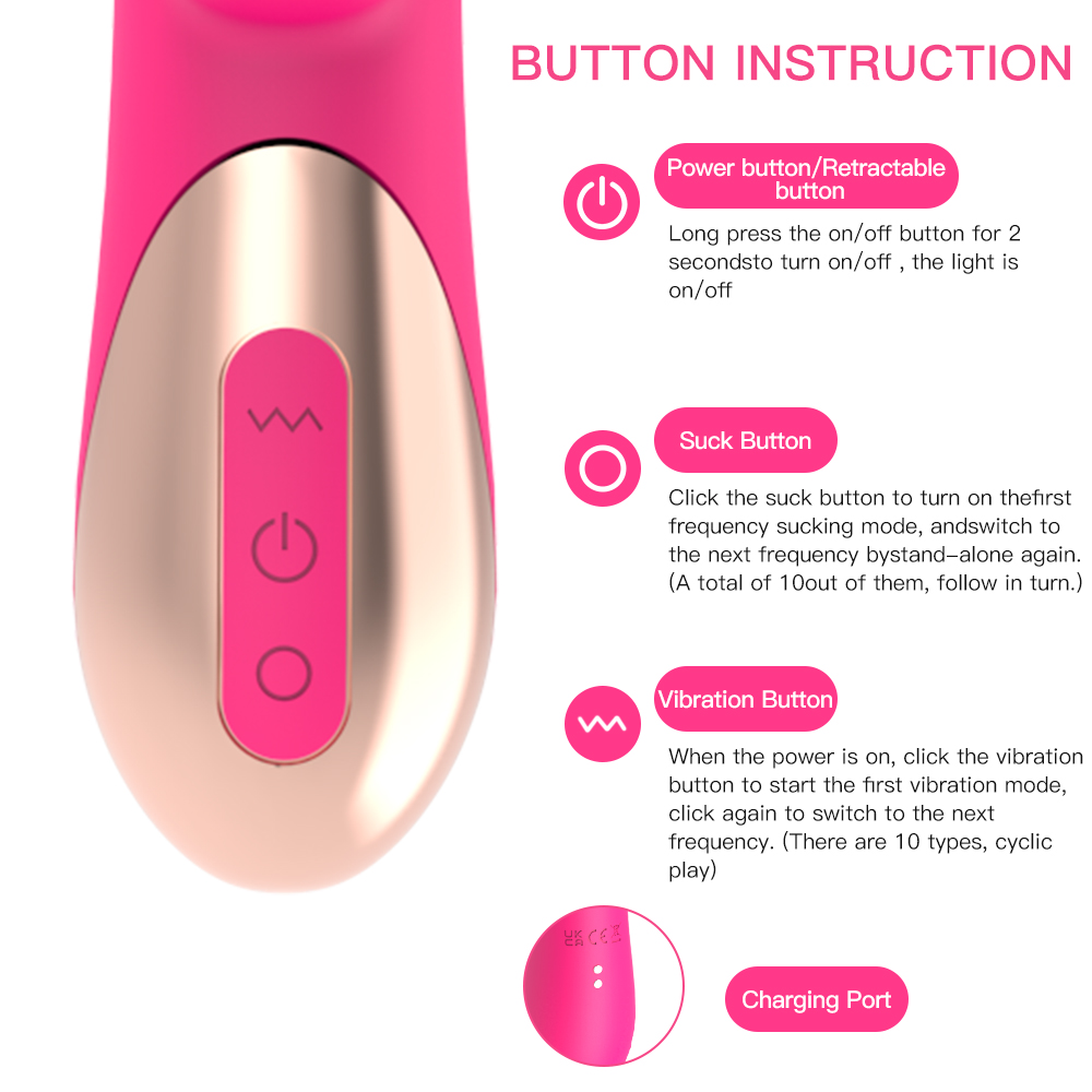 Saugender Kaninchenvibrator