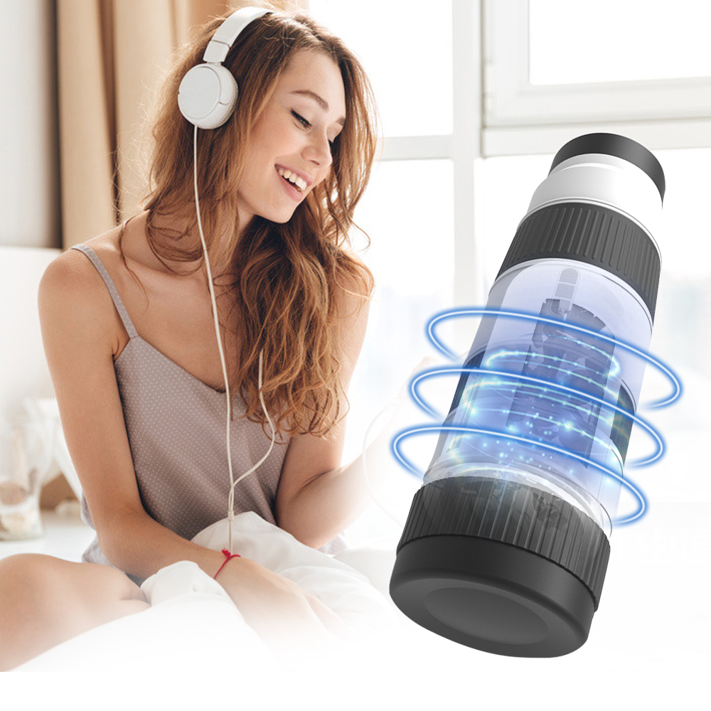 Interaktiver m&auml;nnlicher Masturbator mit Dreh- und Vibrationsfunktionen