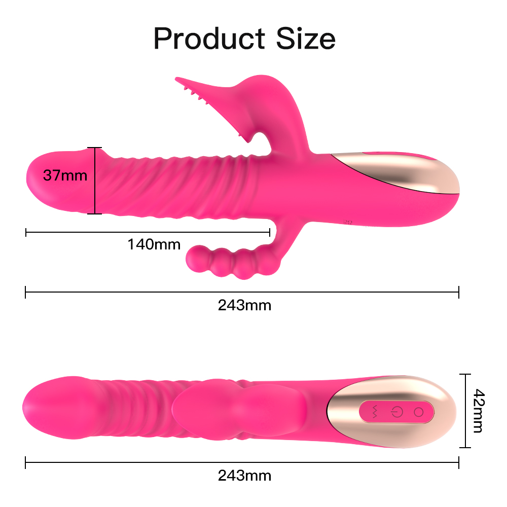 Saugender Kaninchenvibrator