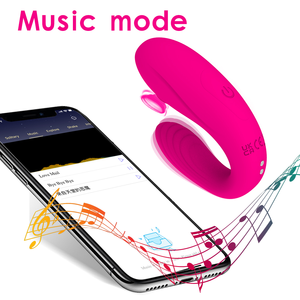 Tragbarer Paarvibrator mit Saugfunktion