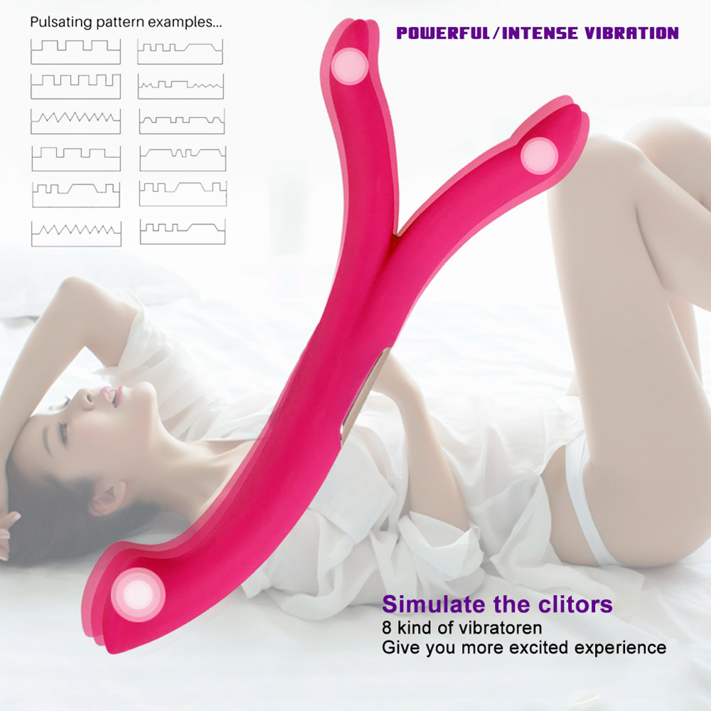Flexibler Silikonvibrator mit zwei Enden