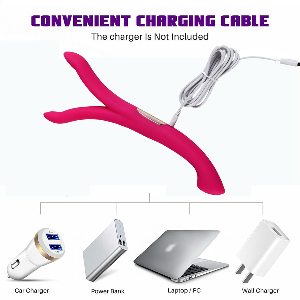 Flexibler Silikonvibrator mit zwei Enden