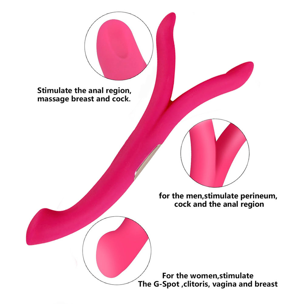 Flexibler Silikonvibrator mit zwei Enden