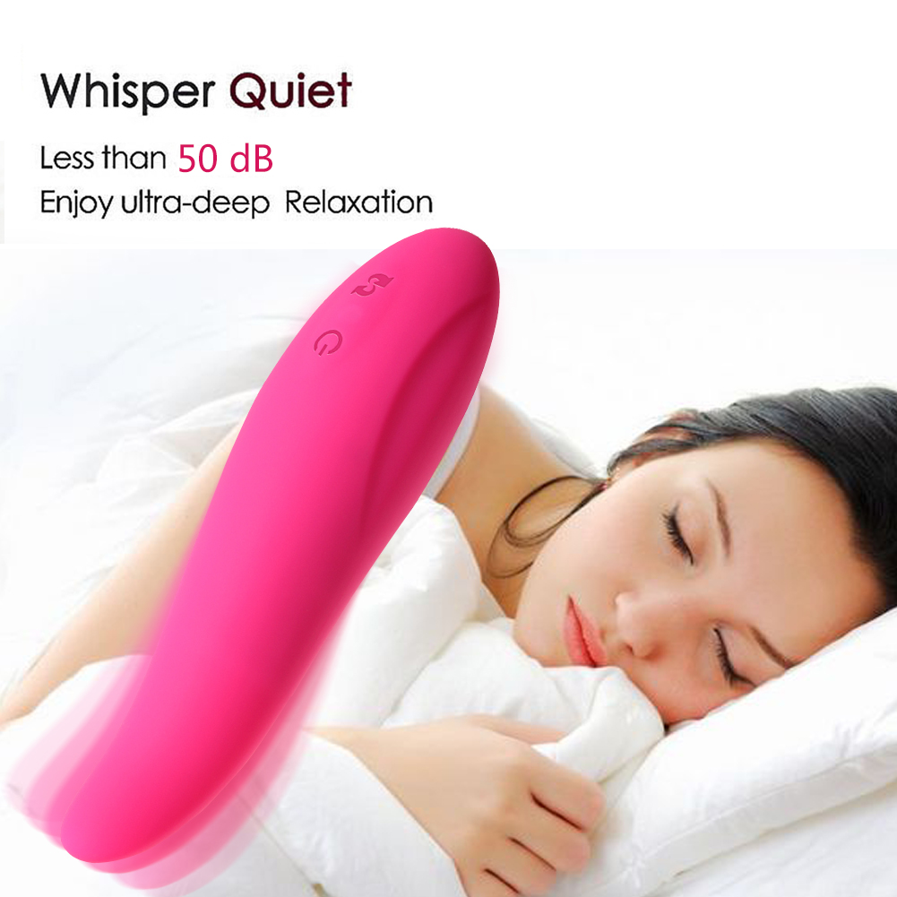 Gebogener Vibrator zum Zungenlecken