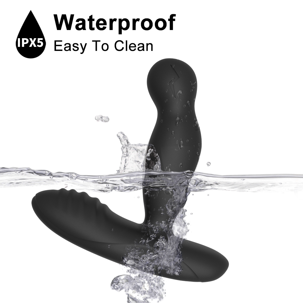 Rotierendes Prostata-Massageger&auml;t mit elektrischem Schock und Fernbedienung