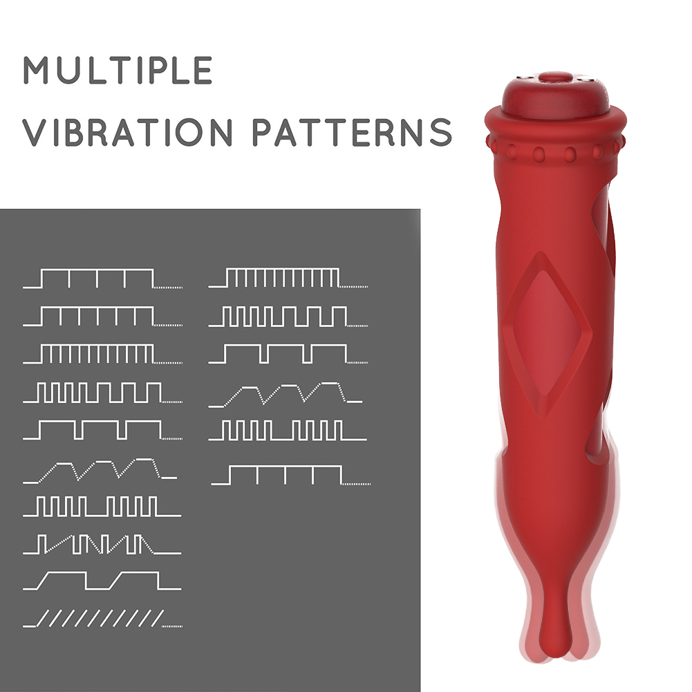 2-in-1-Kugelmassageger&auml;t aus strukturiertem Silikon