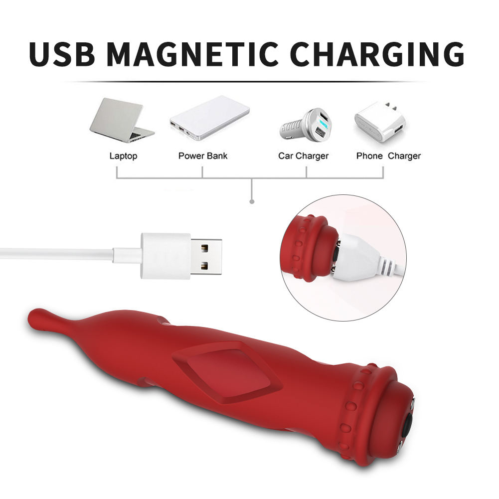 2-in-1-Kugelmassageger&auml;t aus strukturiertem Silikon