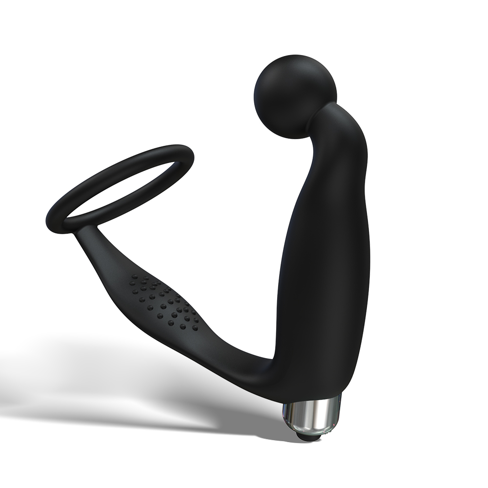 Vibrierendes Prostata-Massageger&auml;t mit Penisring-Buttplug