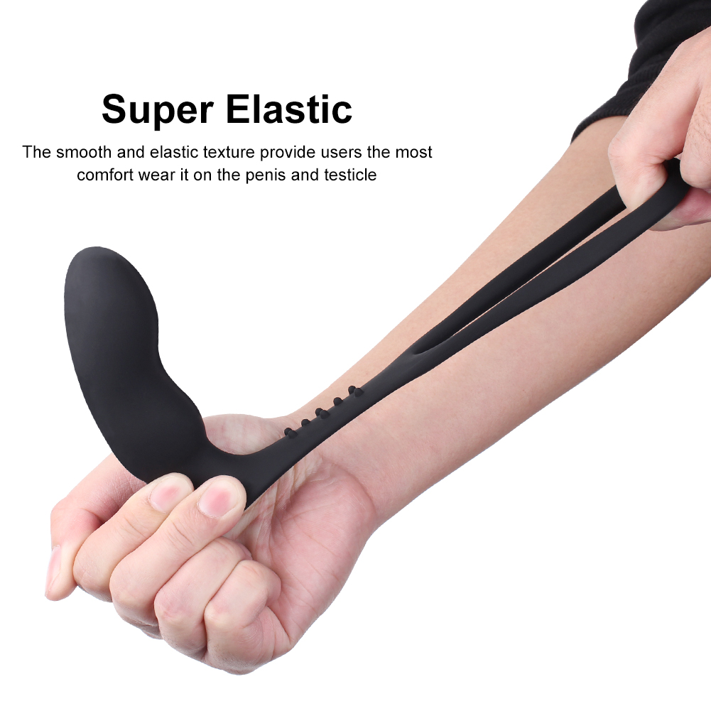Massage mit Cockring-Buttplug