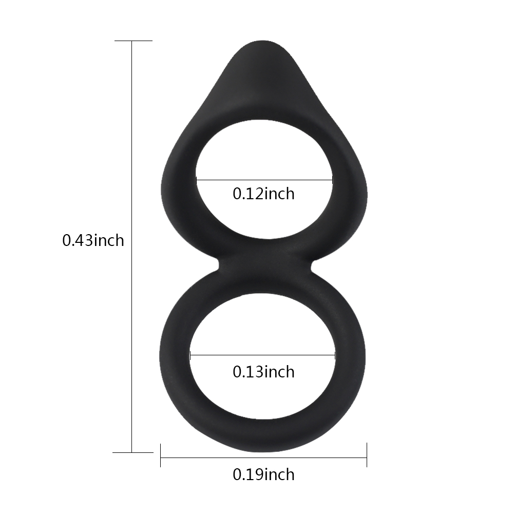 Double Delay Cock Ring Silikon Penisringe
