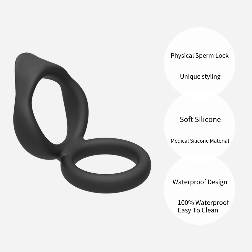 Double Delay Cock Ring Silikon Penisringe