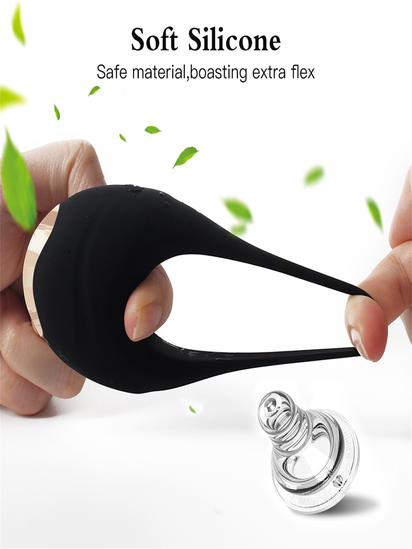 Vibrierender Penisring-Schwanzvibrator f&uuml;r Mann und Paar